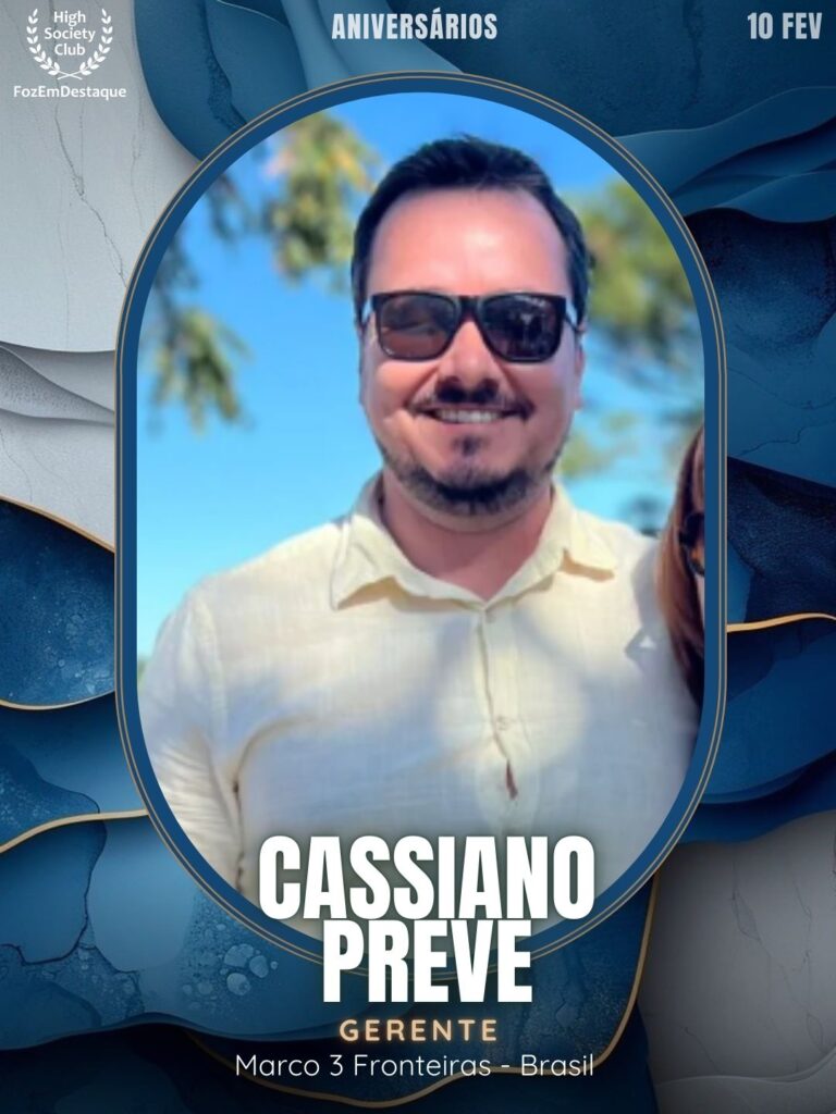 Cassiano Preve
Gerente
Marco 3 Fronteiras - Brasil
