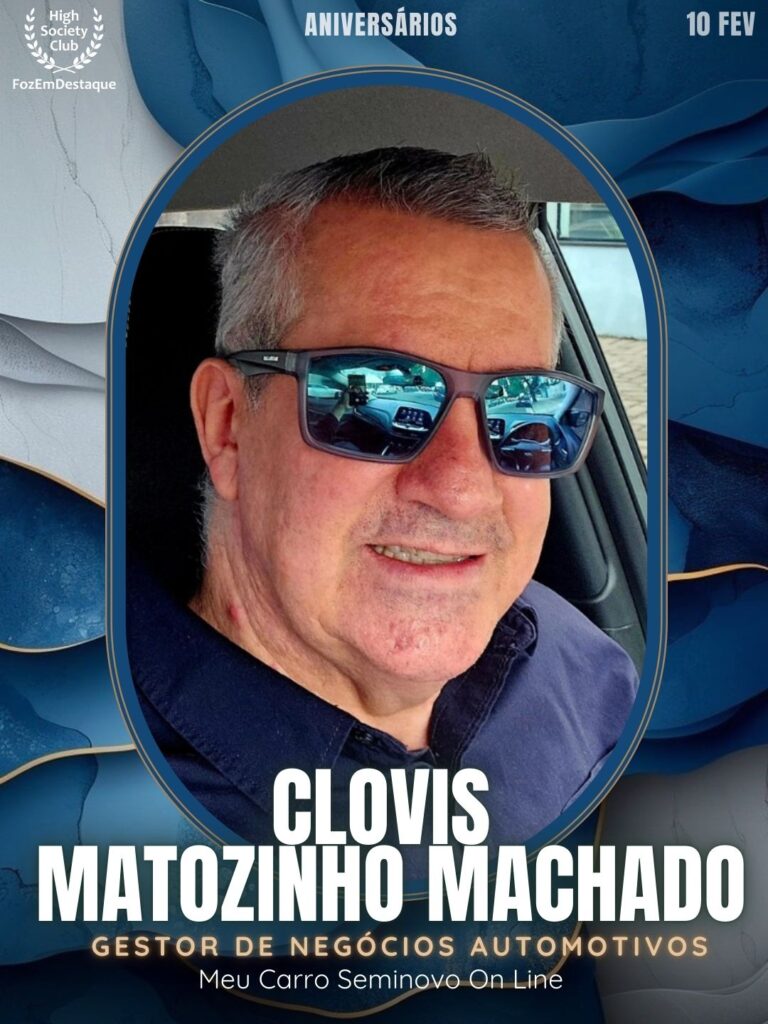 Clovis Matozinho Machado
Gestor de Negócios Automotivos
Meu Carro Seminovo On Line
