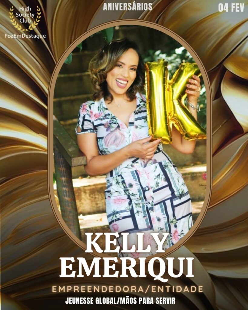 Kelly Emeriqui
Empreendedora/Entidade
Jeunesse Global/Mãos para Servir
