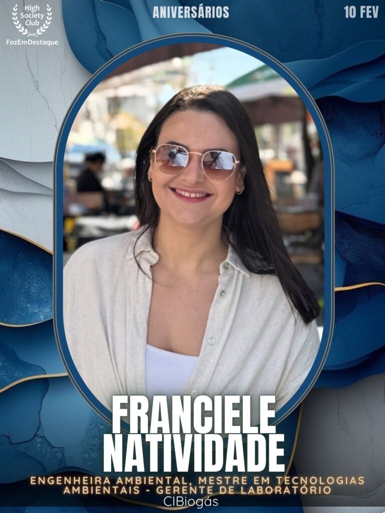 Franciele Natividade
Engenheira Ambiental, Mestre em Tecnologias Ambientais - Gerente de Laboratório
CIBiogás
