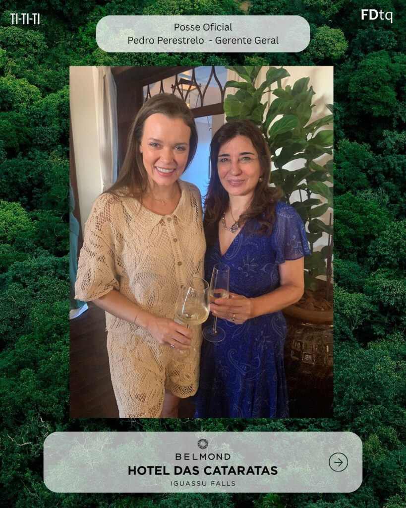 Pedro Perestrelo assume o Belmond Hotel das Cataratas.
Patrícia Vaca, Anaisa Biesdorf