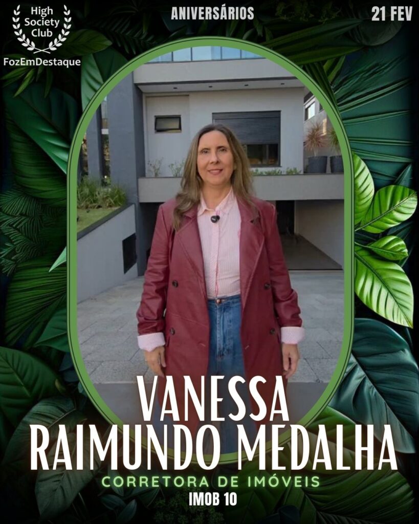 Vanessa Raimundo Medalha
Corretora de imóveis
Imob 10	
