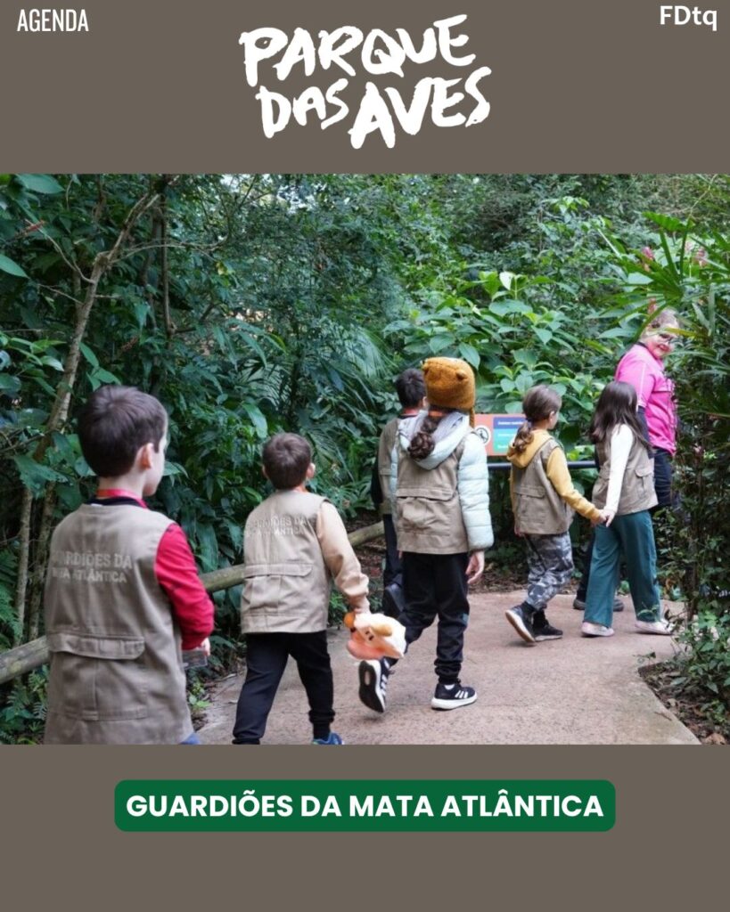 Clubinho Parque das Aves 2026: Inscrições abertas para crianças de 6 a 10 anos. Conecte seu filho à Mata Atlântica com atividades educativas.
Foz em Destaque
FozEmDestaque