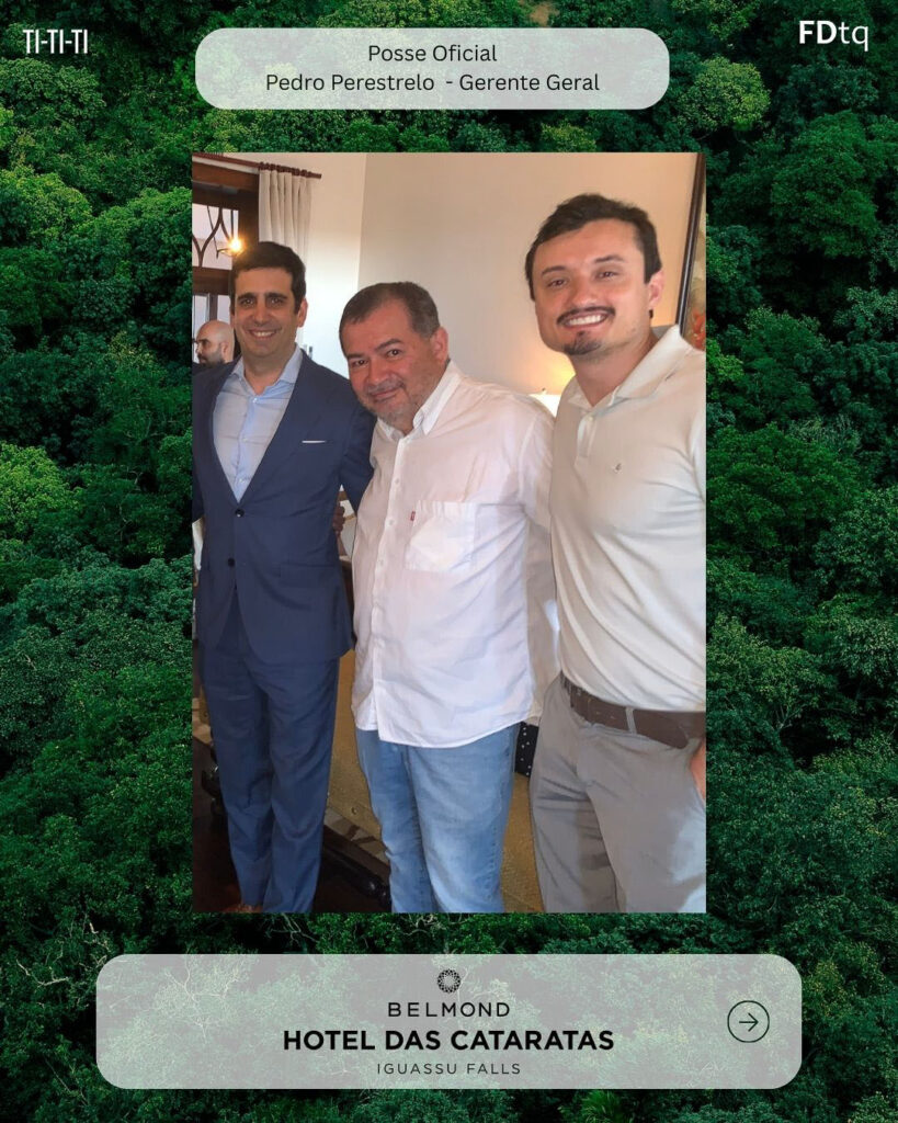 Pedro Perestrelo assume o Belmond Hotel das Cataratas.
Edson Fernando e Jin Petrovski