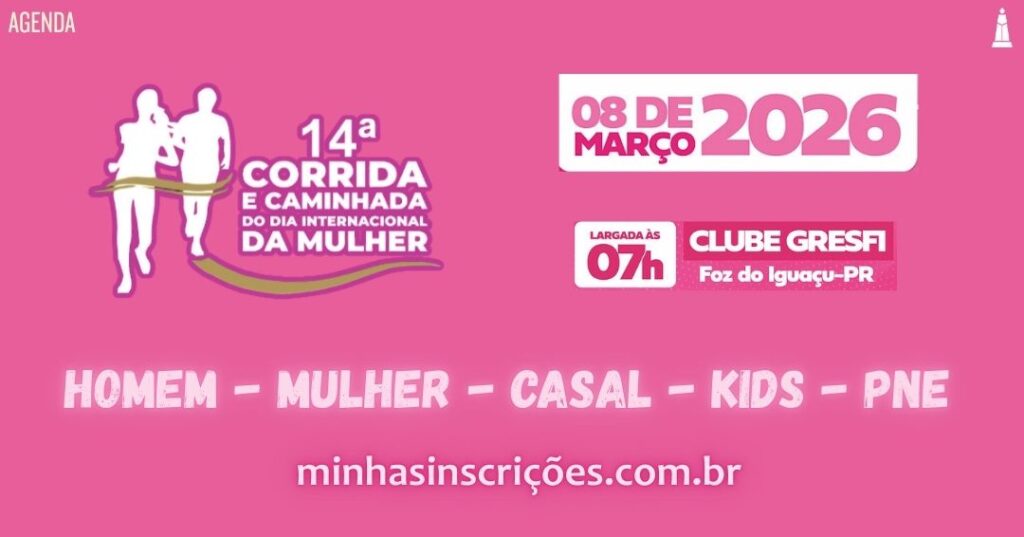 14ª Corrida da Mulher Foz
14ª Corrida e Caminhada do Dia Internacional da Mulher
Ana BIesek
Instituto Ecoprojetar