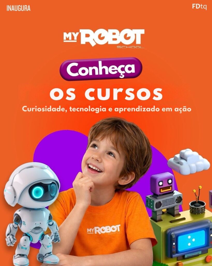 Odair Silva  Fastroni
My Robot School inaugura em Foz do Iguaçu no Shopping Catuaí Palladium de 03 a 05 de abril. Robótica e programação para crianças de 5 anos. 🤖