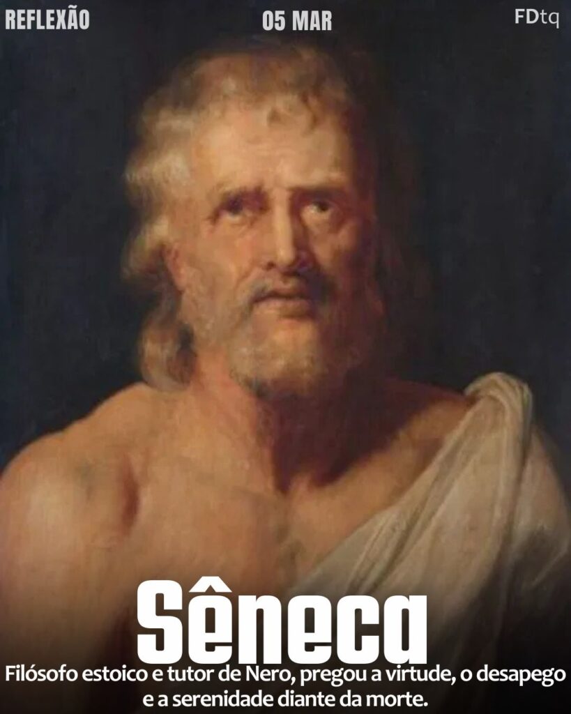 "A riqueza é escrava de um homem sábio e mestre de um homem tolo." – Sêneca
Sabedoria Financeira Sêneca 2026