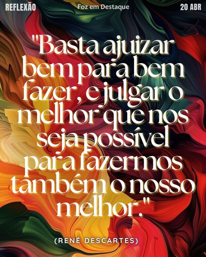 Reflexão René Descartes 2026