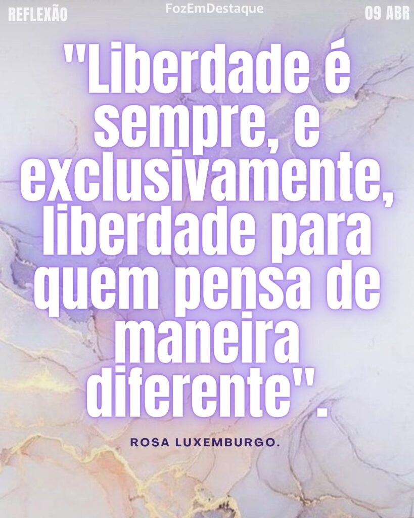 Reflexão Rosa Luxemburgo 2026