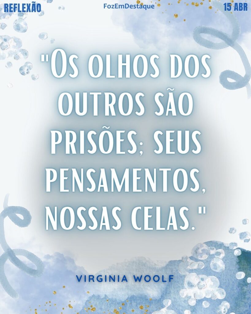 Reflexão Virginia Woolf 2026