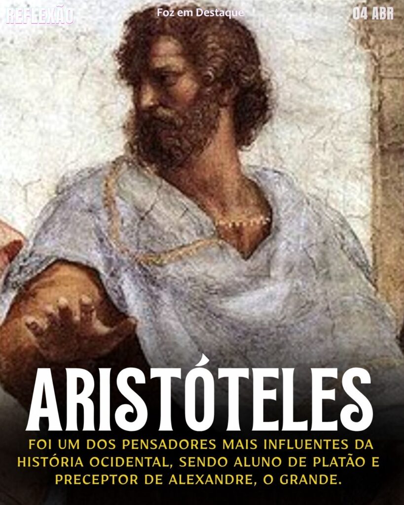 "Nós somos o que fazemos repetidamente. A excelência, portanto, não é um ato, mas um hábito."  — Aristóteles
Reflexão Diária Foz em Destaque
[Reflexão Aristóteles 2026
