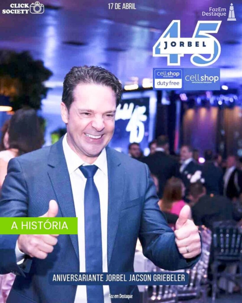 Cellshop Paraguay
Hydrant Wear
Jorbel Jacson Grielbler 45 anos
Foz em Destaque
Marco Antonio Freire
Cellshop Duty Free
Parceria Cellshop Foz 2026