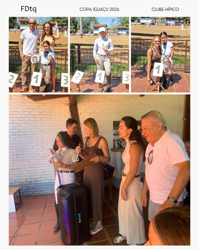 Clube Hípico Foz
Veraldo Barbiero - DIRETOR PRESIDENTE
LEILA CALEGARI VICE DIRETORA HIPICA
AMANDA LOURENÇO - CONSELHO CONSULTIVO - DIRETORA DE SALTO
Albert Hellman - PRESIDENTE DO JURI 
CRIS AMORIM - CLUBE HÍPICA FOZ
GIOVANA ANGELOTI TEIXEIRA - CAMPEÃ
KATHLEEN - INSTRUTORA KAROL BERNARDES
ÉRICA MEIRELLES - DIRETORA FINANCEIRA